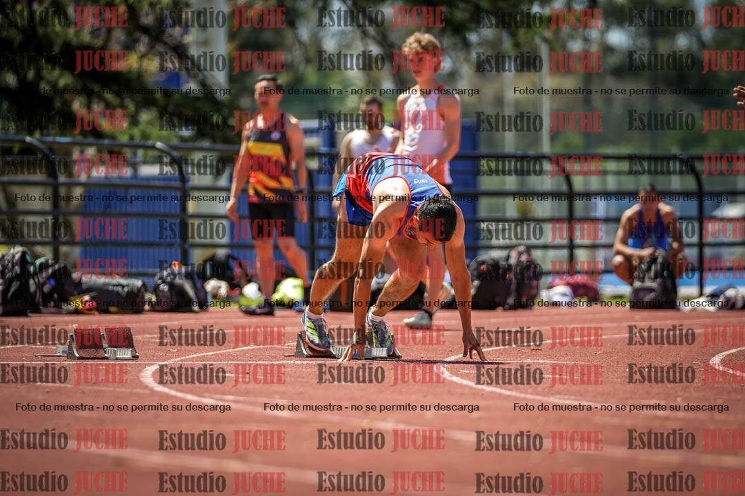 Fotos de los 100 m llanos de varones