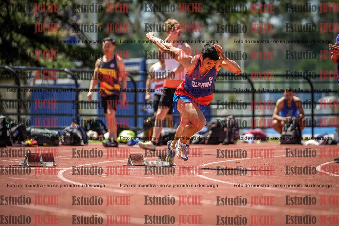 Fotos de los 100 m llanos de varones
