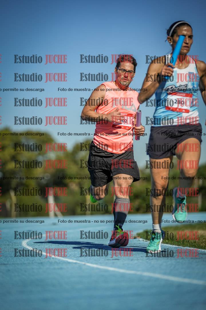 Fotos durante los relevos