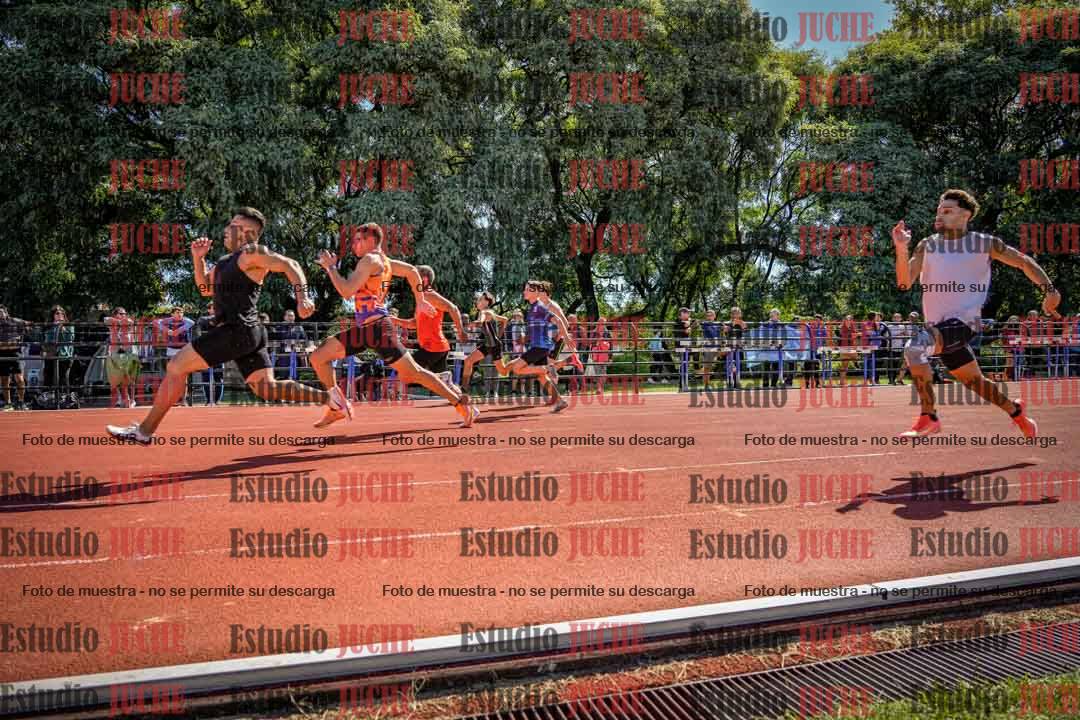 Fotos de los 100 m de varones