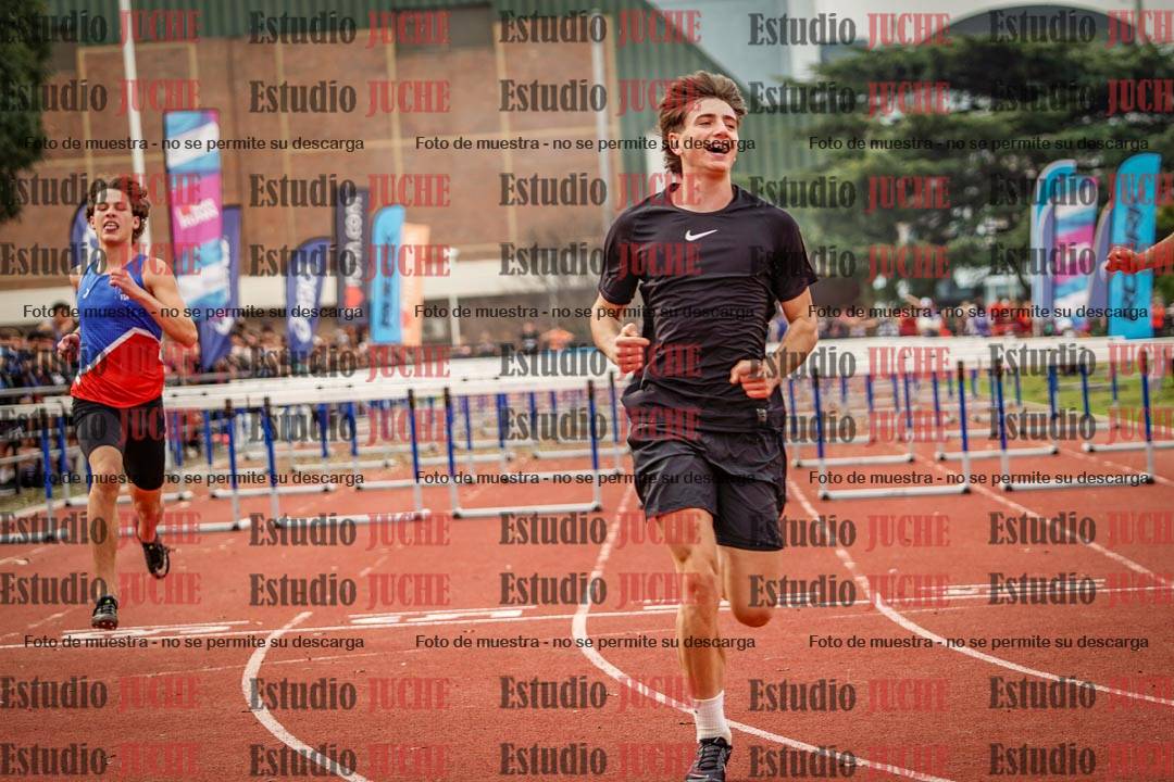 Fotos de los 110 m con vallas de varones - FINAL