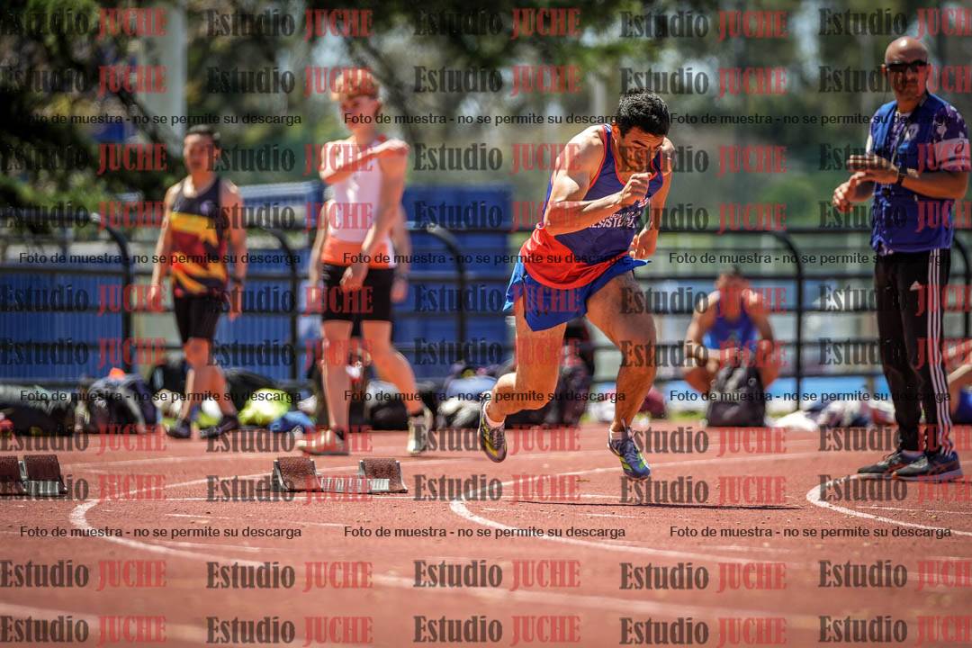 Fotos de los 100 m llanos de varones