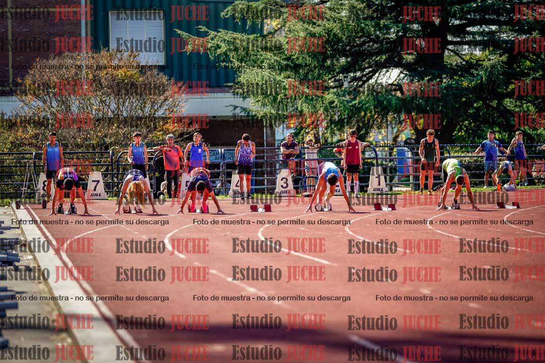 Fotos de los 100 m llanos de varones