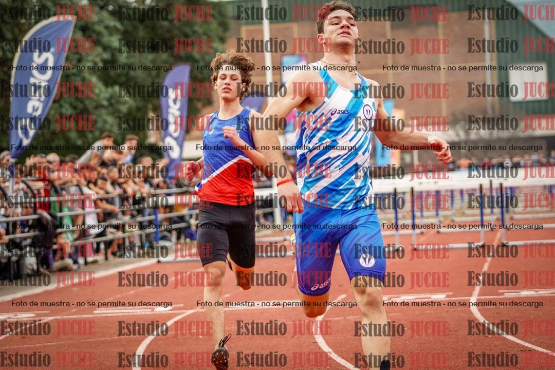 Fotos de los 110 m con vallas de varones - FINAL