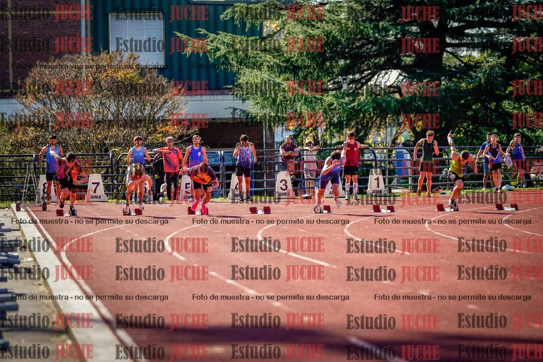 Fotos de los 100 m llanos de varones