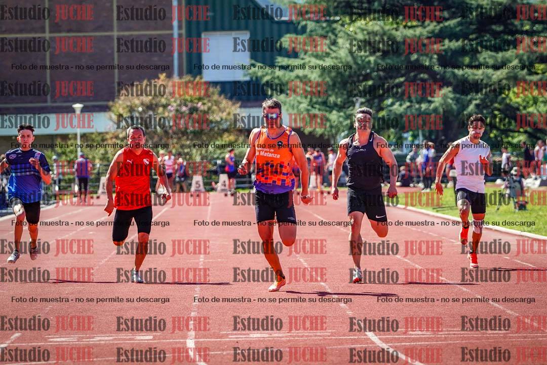 Fotos de los 100 m de varones