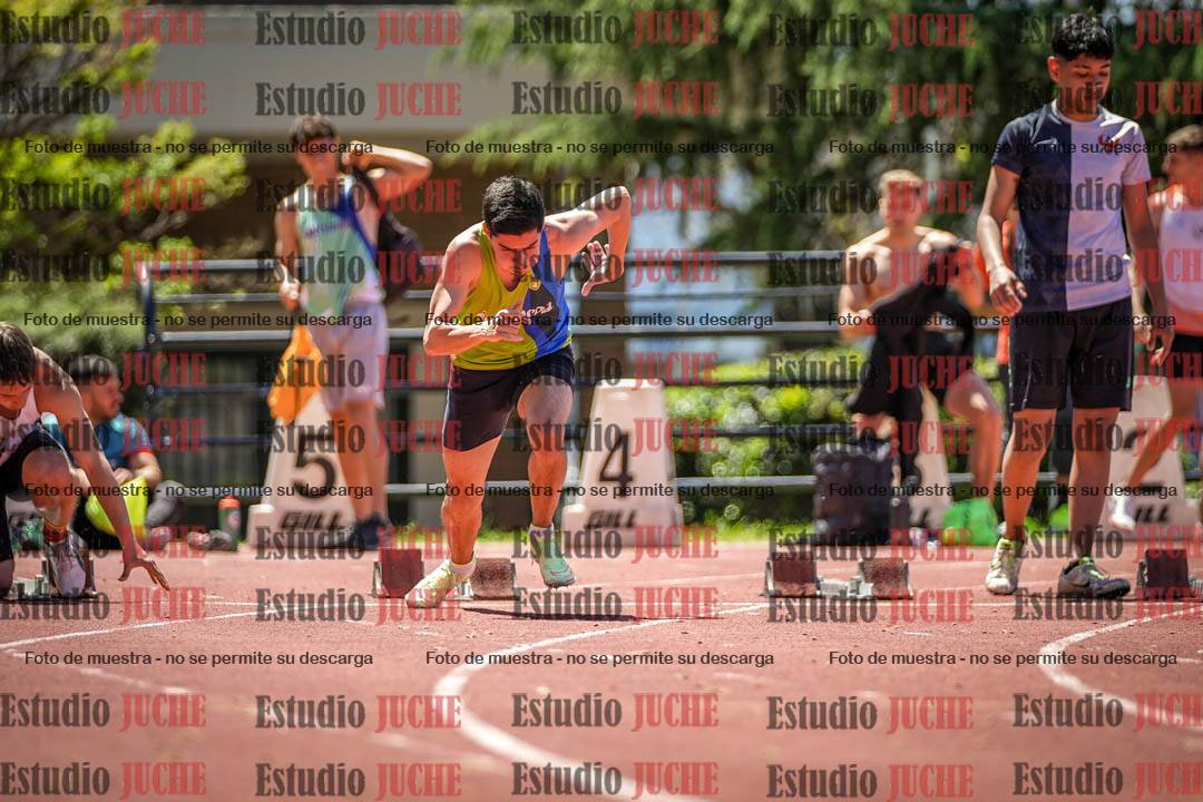 Fotos de los 100 m llanos de varones
