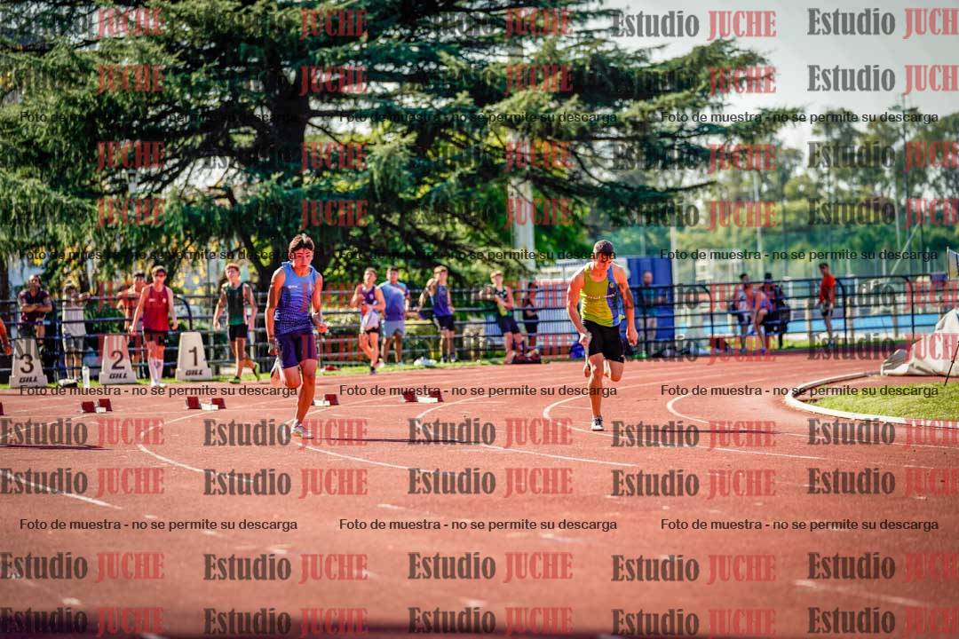 Fotos de los 100 m llanos de varones