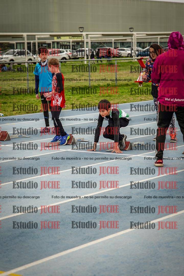 Fotos de los 50 m llanos de varones - U12