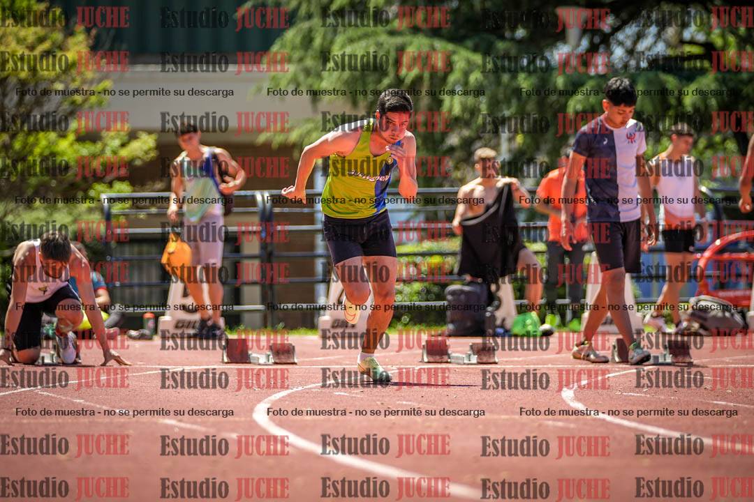 Fotos de los 100 m llanos de varones