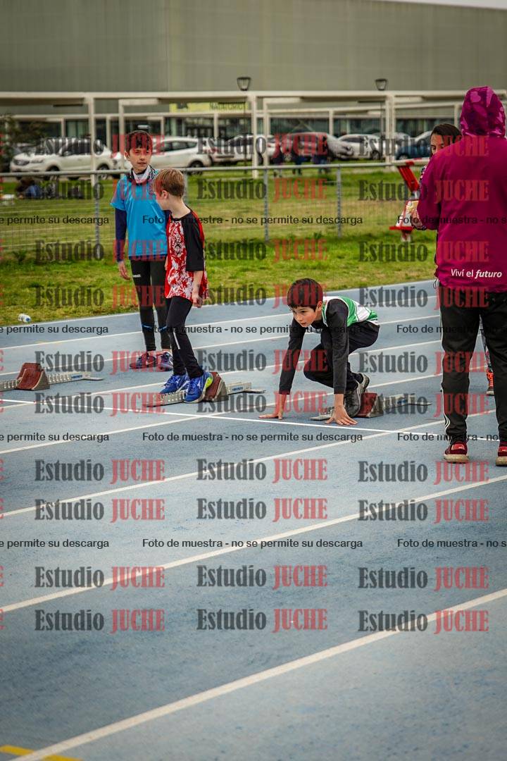 Fotos de los 50 m llanos de varones - U12