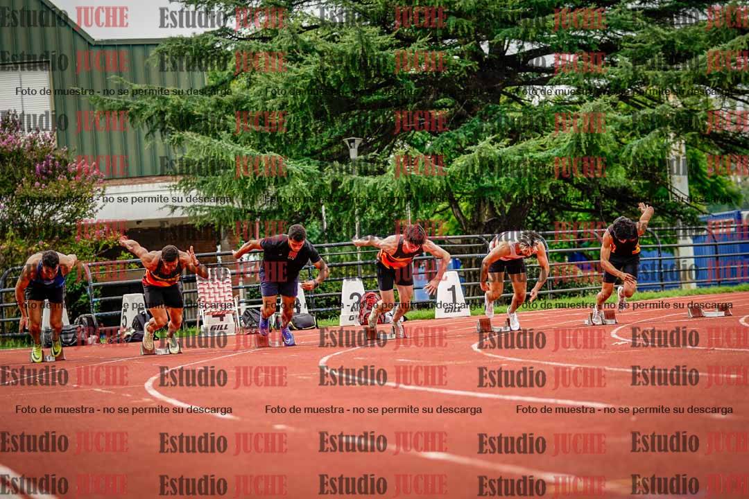 Fotos de los 100 m llanos de varones - decatlón 1