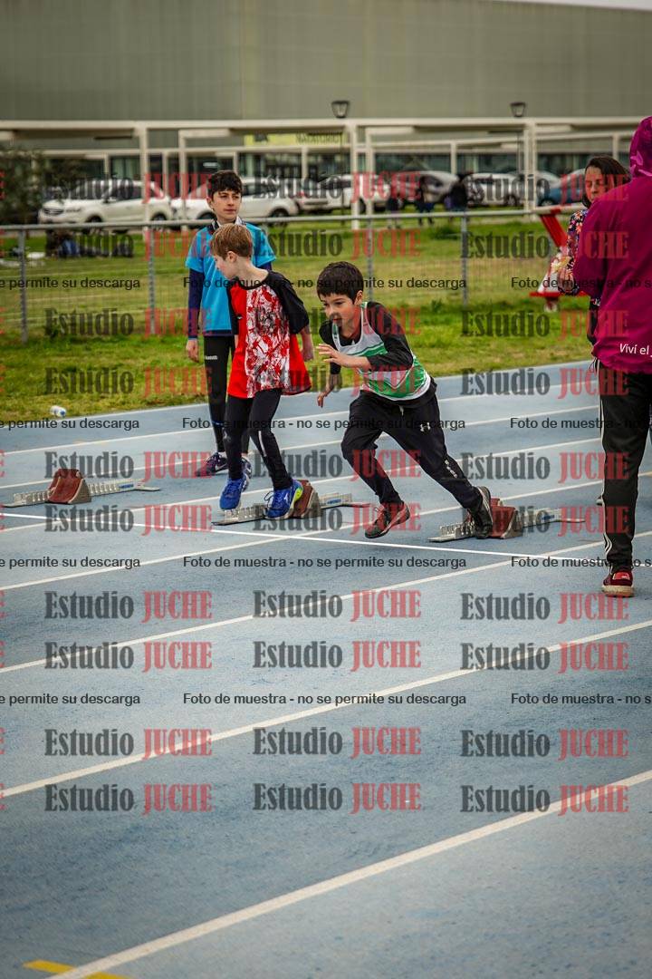 Fotos de los 50 m llanos de varones - U12