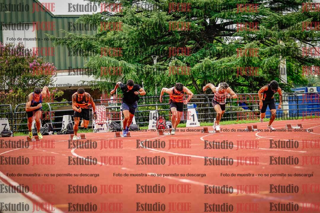 Fotos de los 100 m llanos de varones - decatlón 1