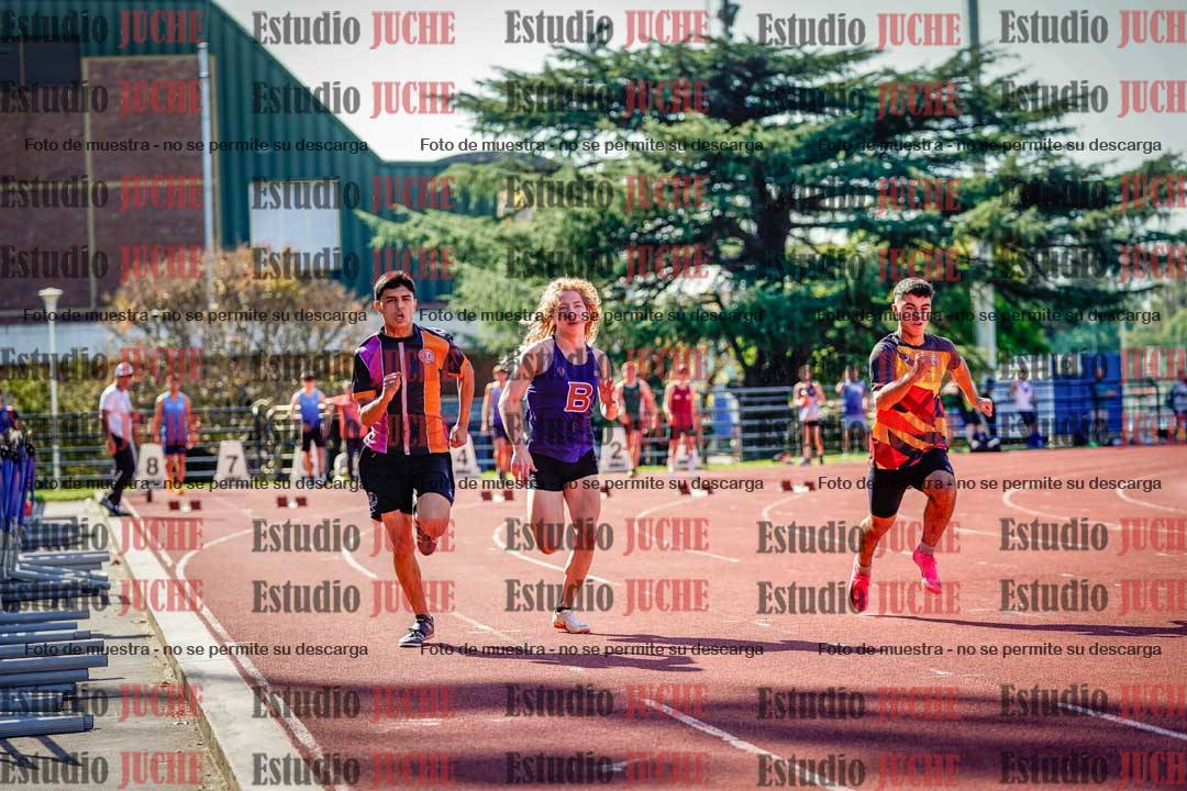 Fotos de los 100 m llanos de varones