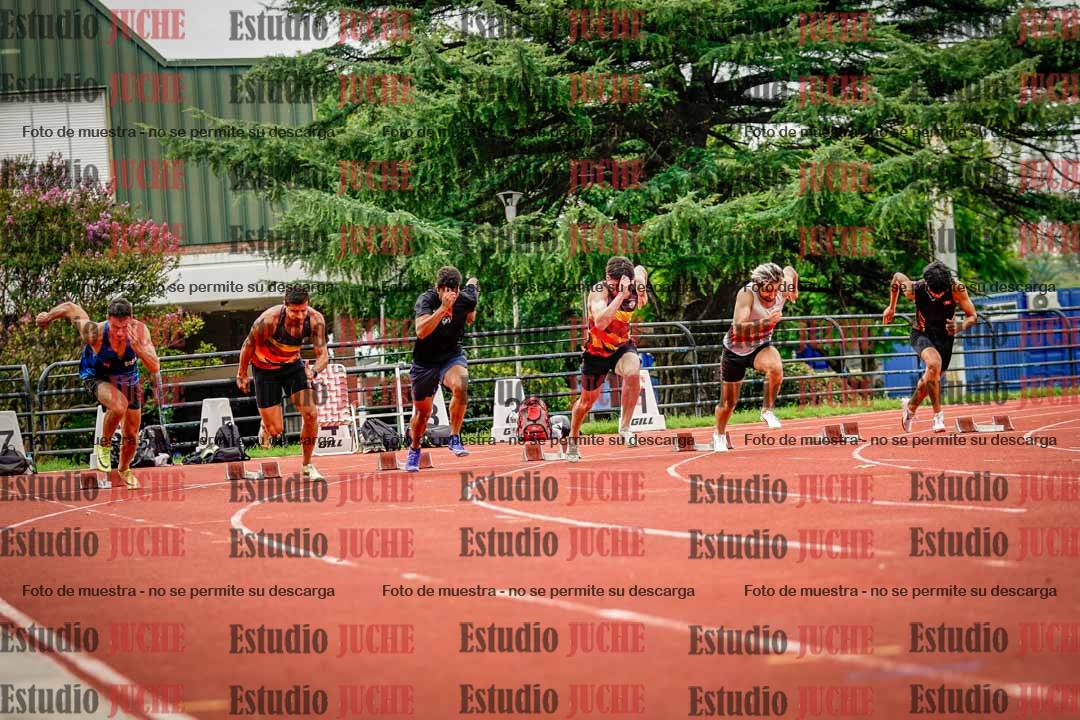 Fotos de los 100 m llanos de varones - decatlón 1