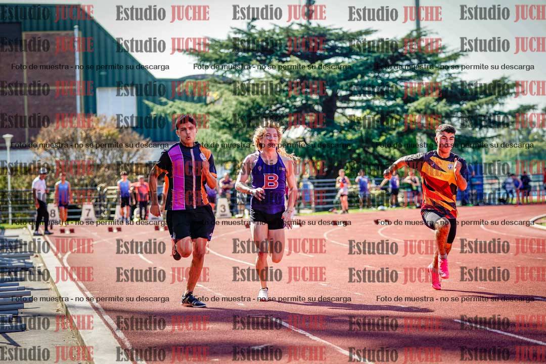 Fotos de los 100 m llanos de varones