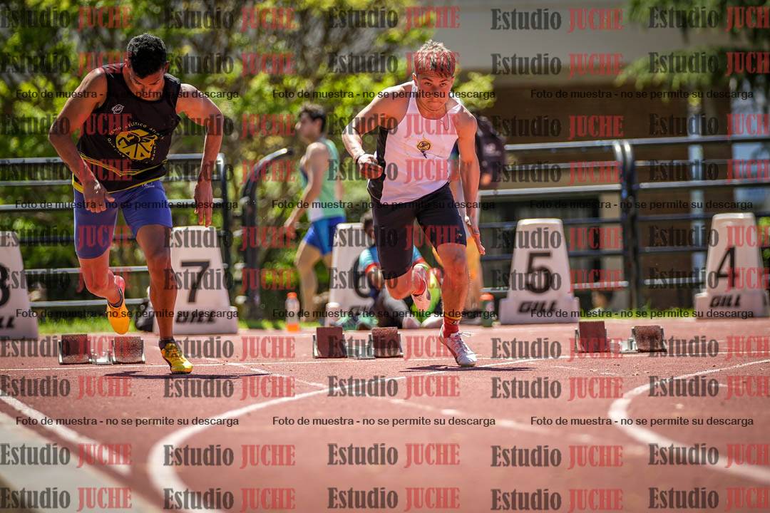 Fotos de los 100 m llanos de varones