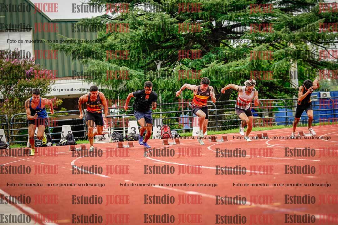 Fotos de los 100 m llanos de varones - decatlón 1