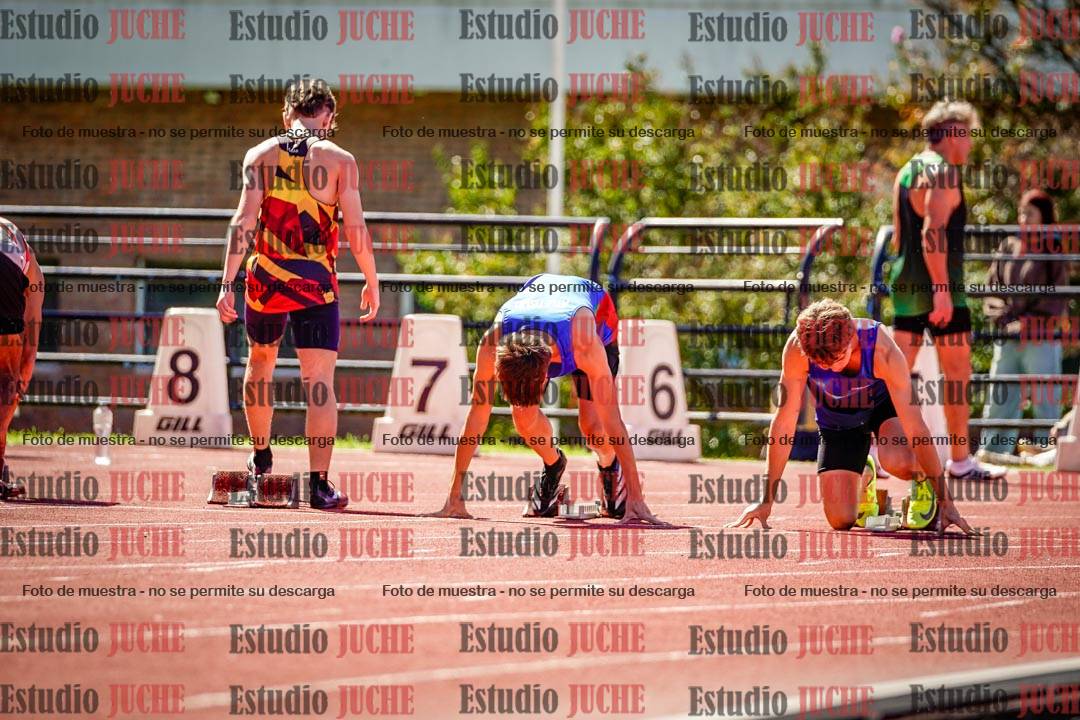 Fotos de los 100 m de varones