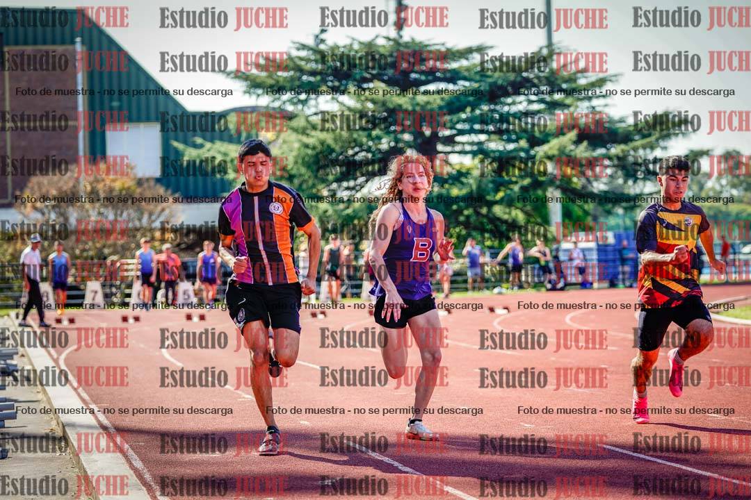 Fotos de los 100 m llanos de varones