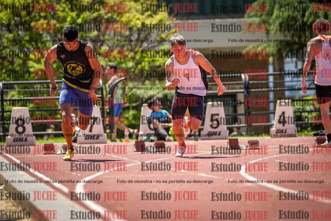 Fotos de los 100 m llanos de varones