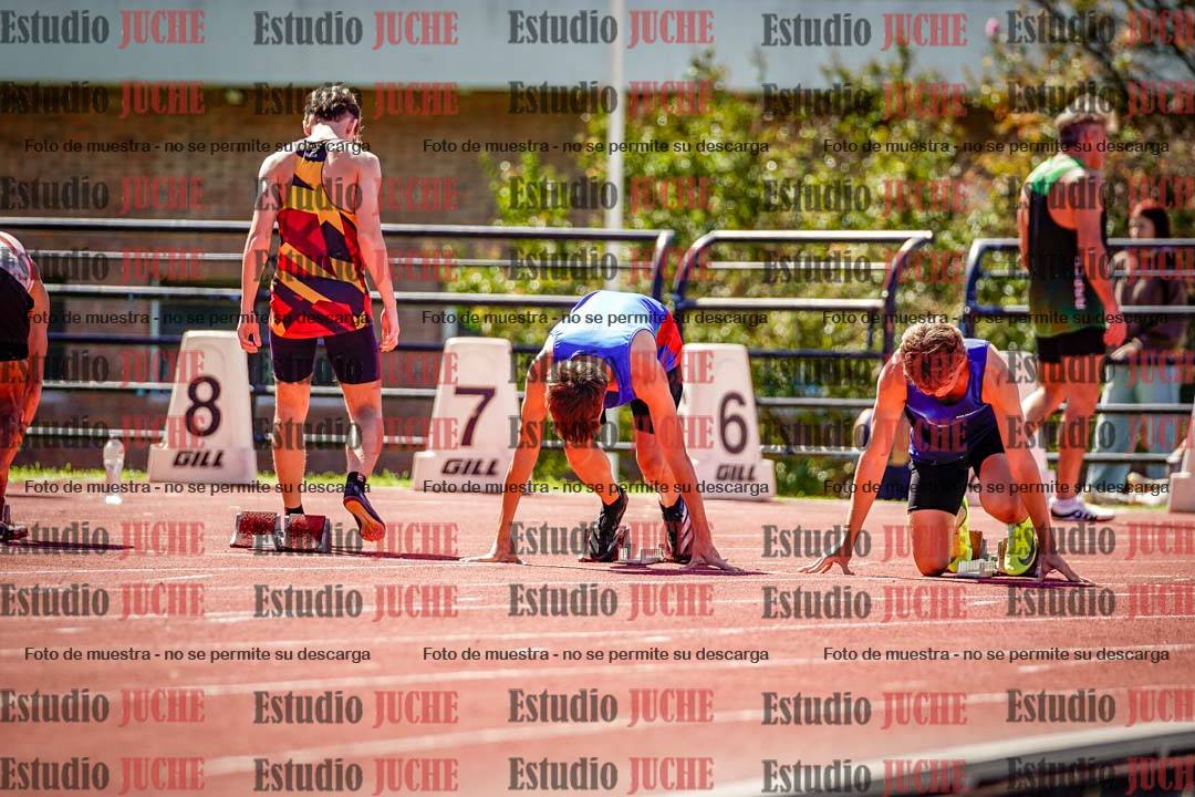 Fotos de los 100 m de varones