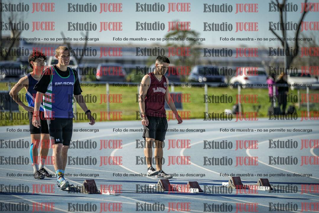 Fotos de los 100 m llanos de varones