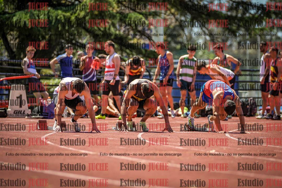 Fotos de los 100 m llanos de varones
