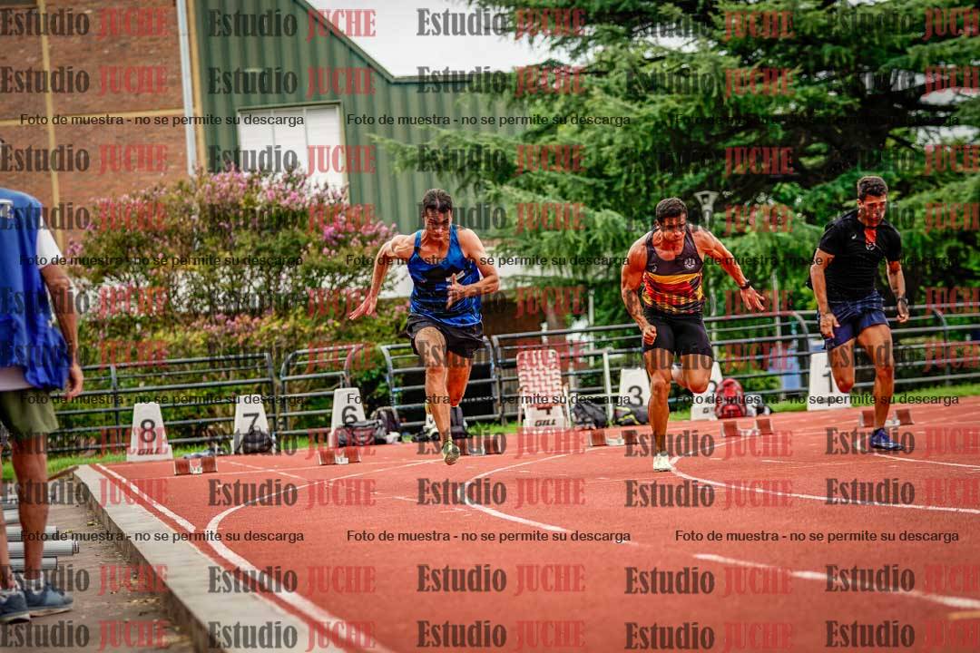 Fotos de los 100 m llanos de varones - decatlón 1