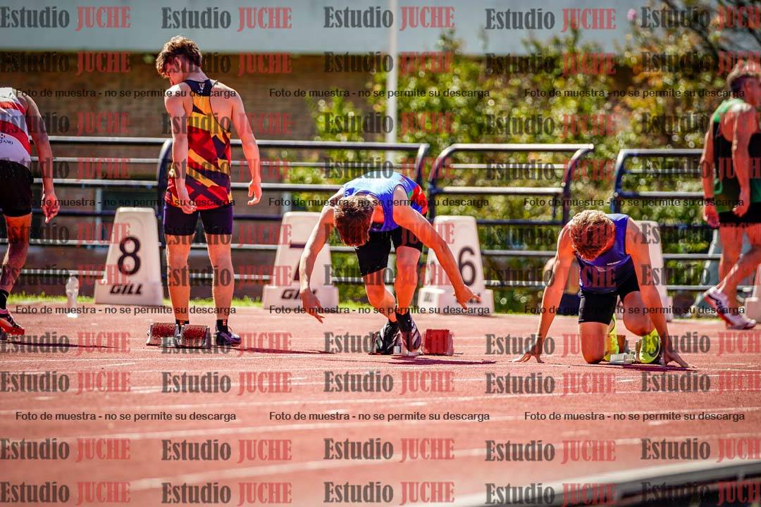 Fotos de los 100 m de varones