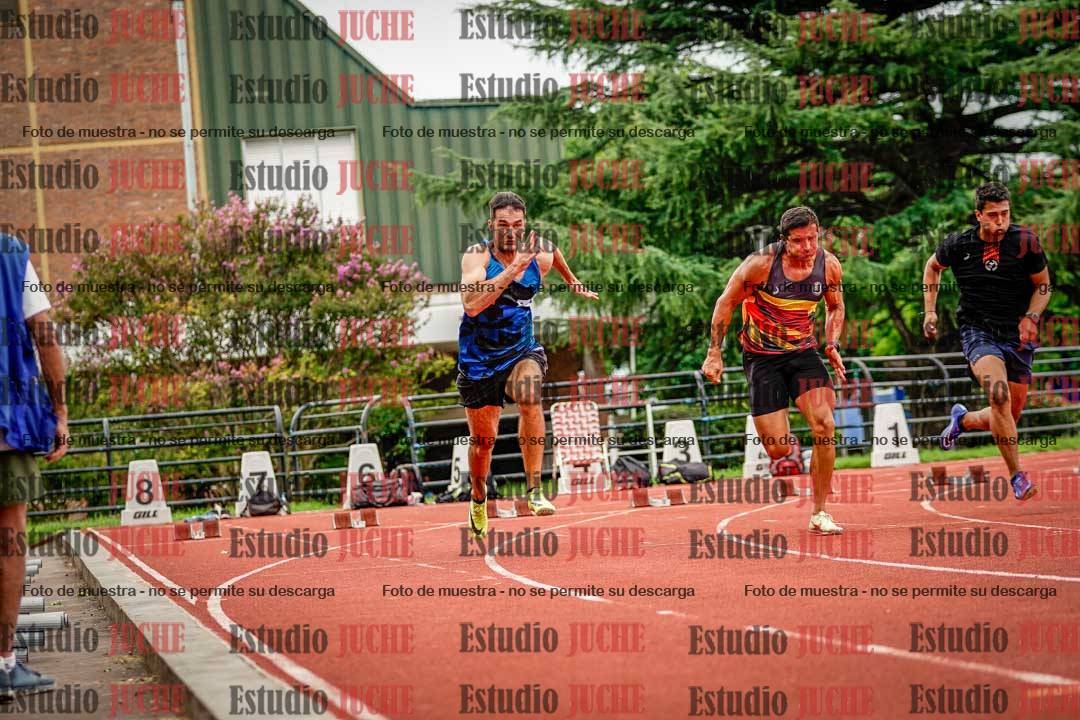 Fotos de los 100 m llanos de varones - decatlón 1