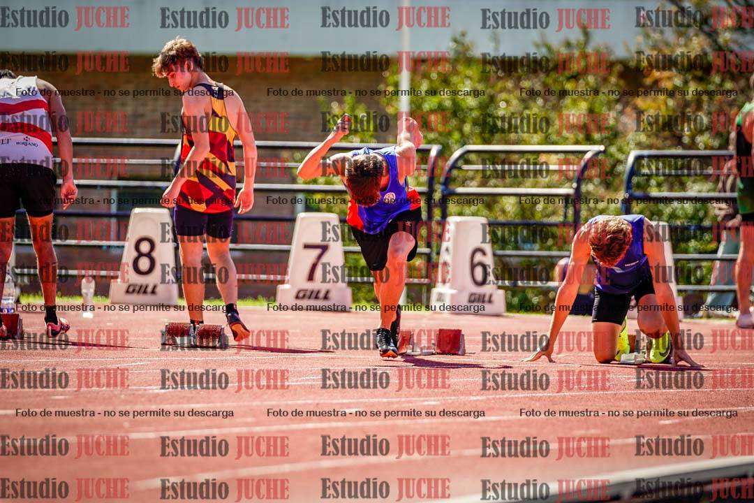 Fotos de los 100 m de varones