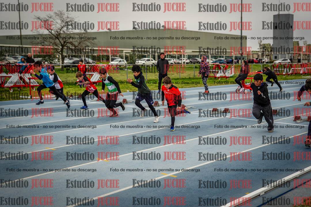 Fotos de los 50 m llanos de varones - U12