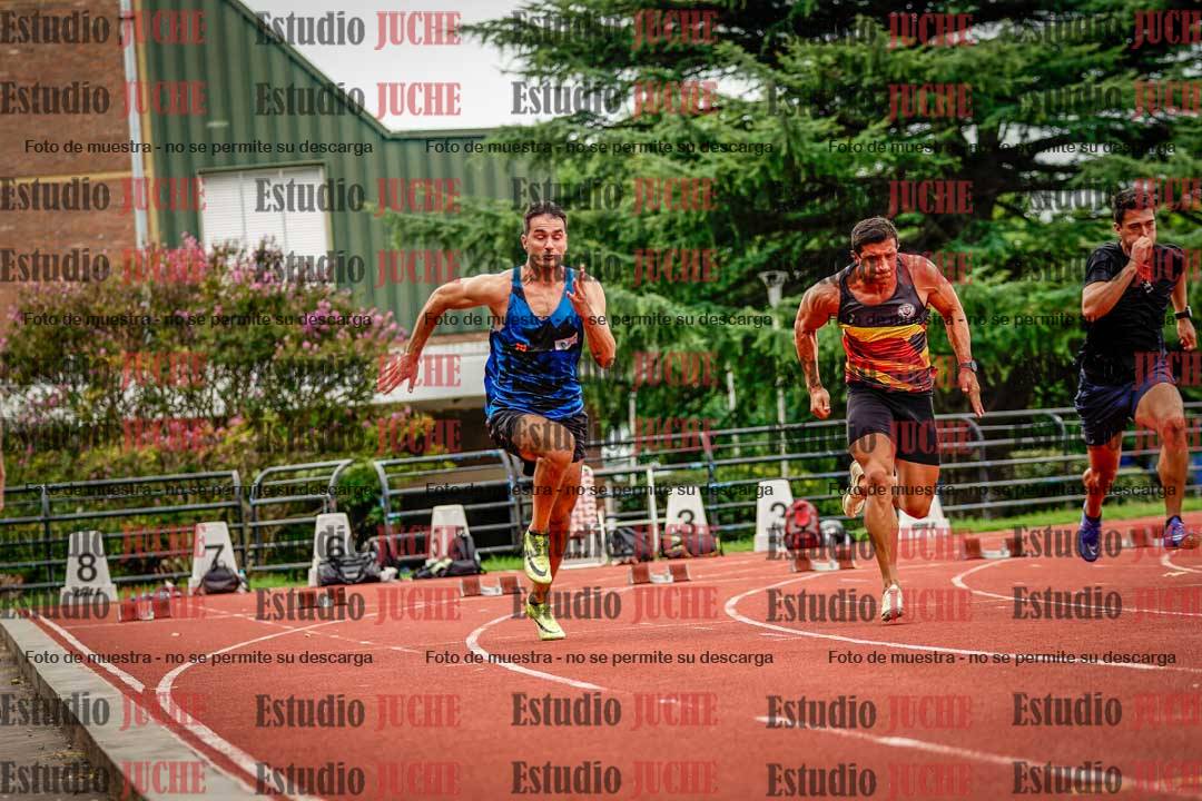 Fotos de los 100 m llanos de varones - decatlón 1