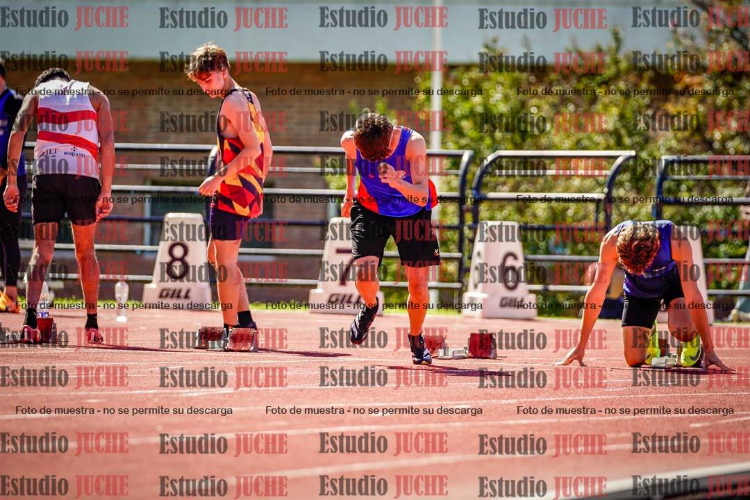 Fotos de los 100 m de varones
