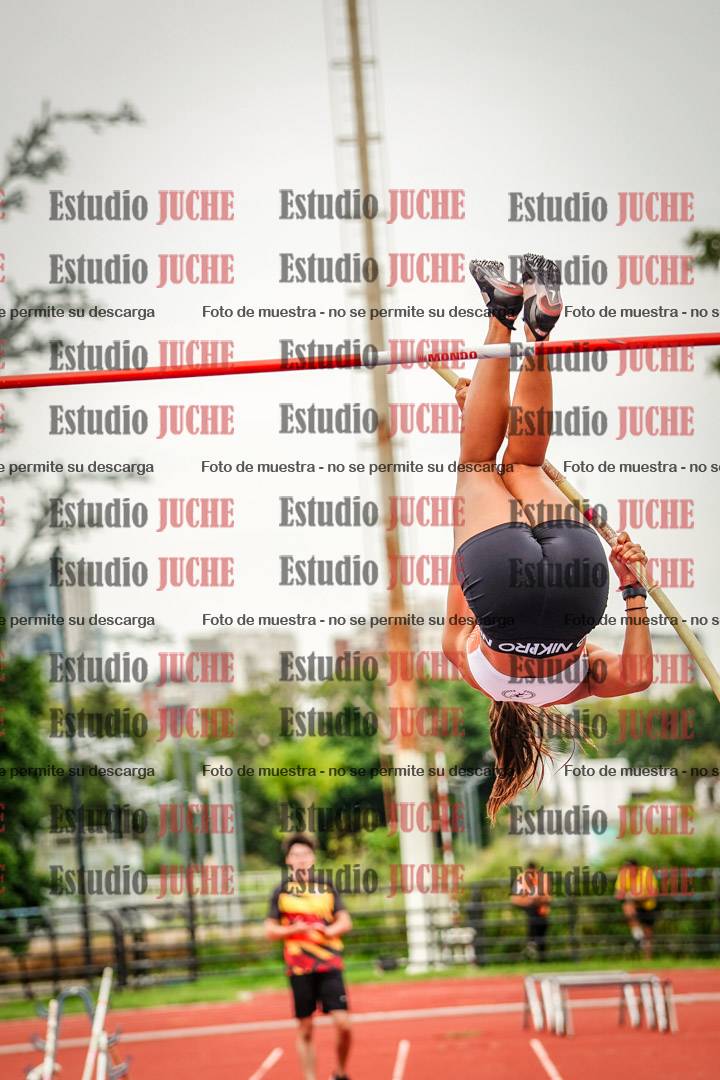 Fotos del salto con garrocha de mujeres y varones