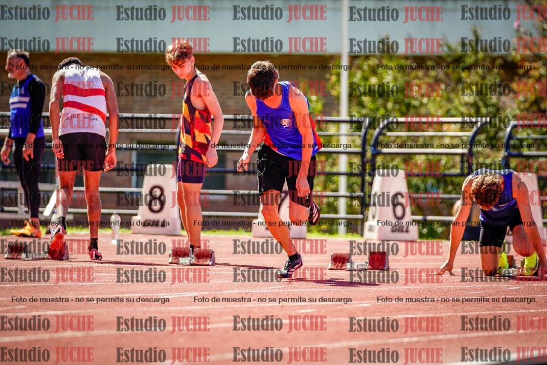 Fotos de los 100 m de varones