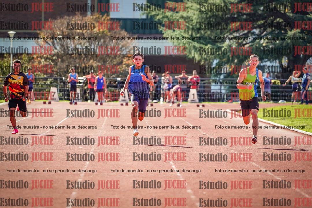 Fotos de los 100 m llanos de varones