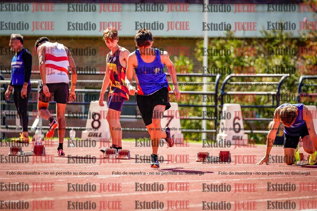 Fotos de los 100 m de varones