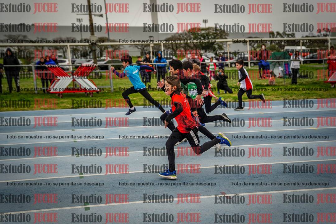 Fotos de los 50 m llanos de varones - U12
