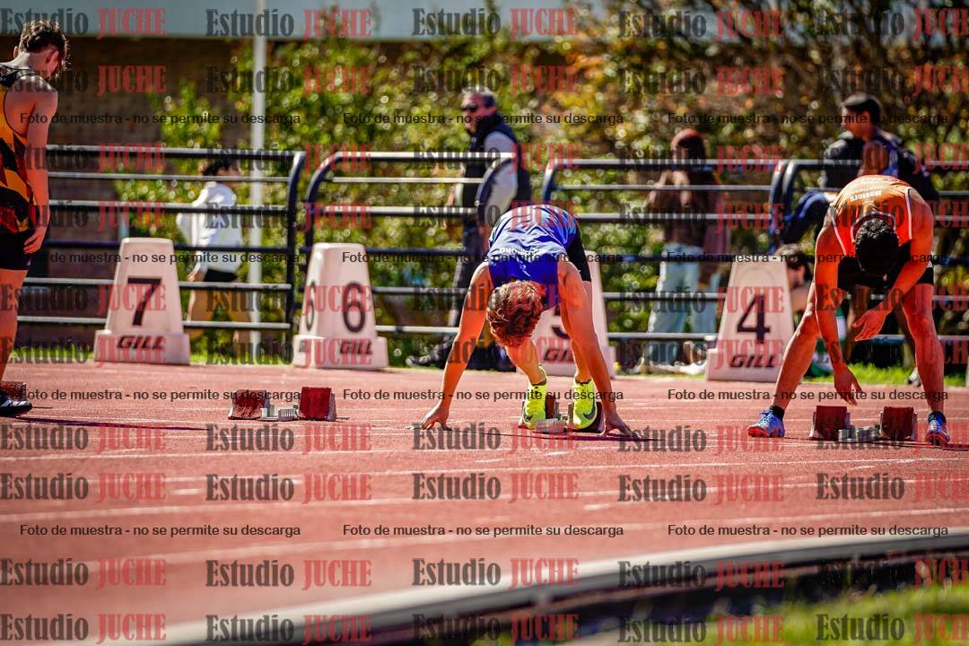 Fotos de los 100 m de varones