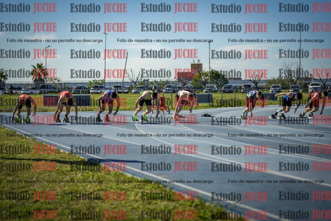 Fotos de los 100 m llanos de varones