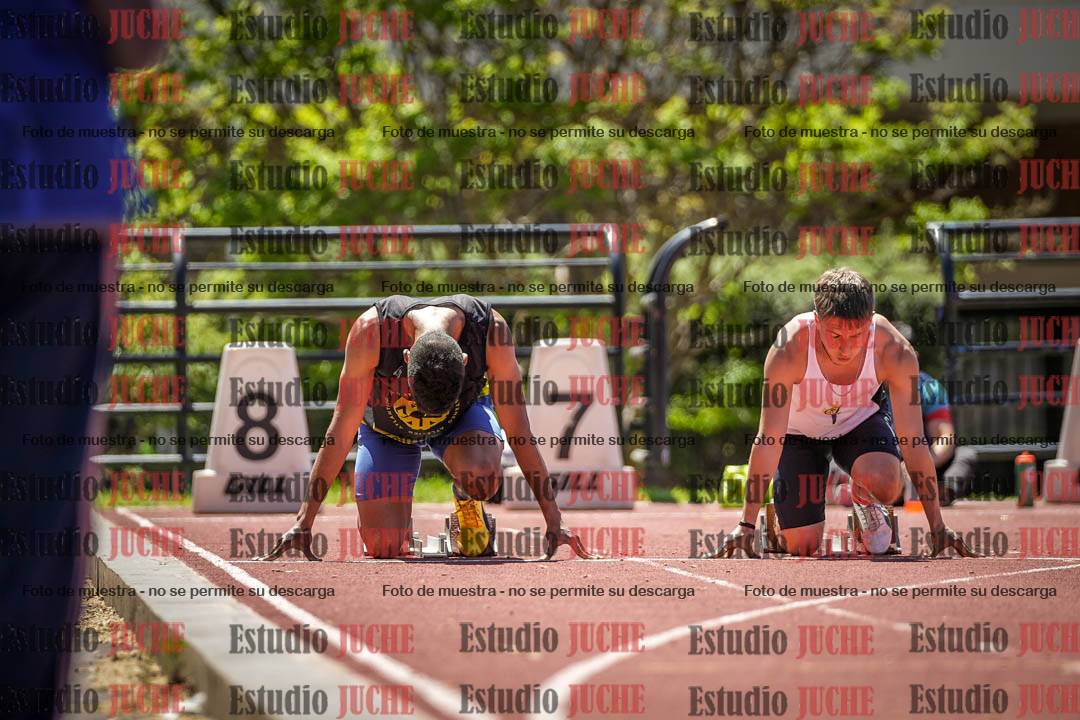 Fotos de los 100 m llanos de varones