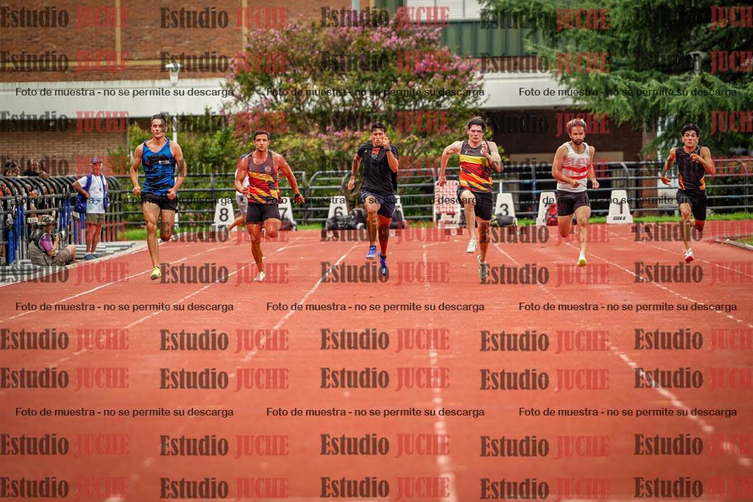 Fotos de los 100 m llanos de varones - decatlón 1