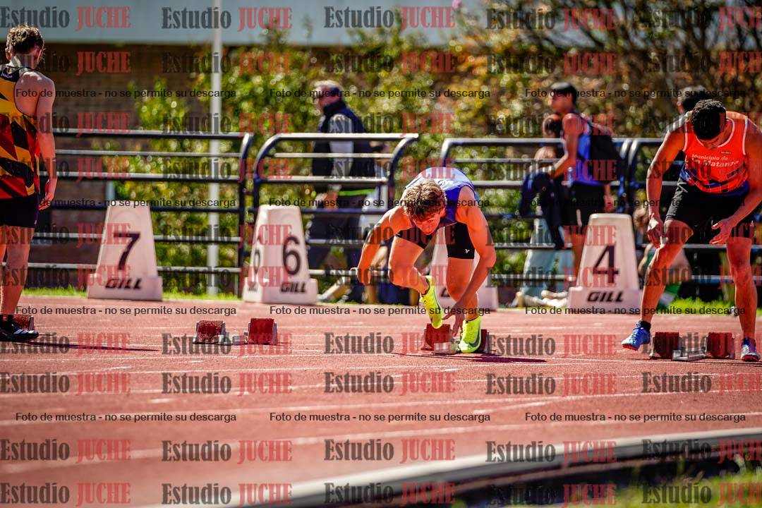 Fotos de los 100 m de varones