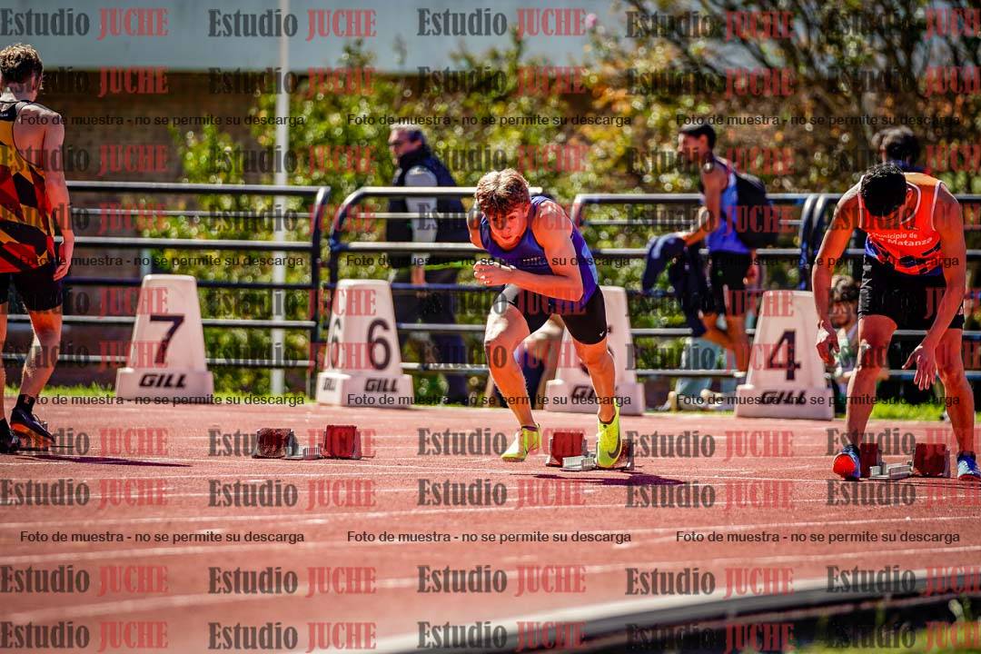 Fotos de los 100 m de varones