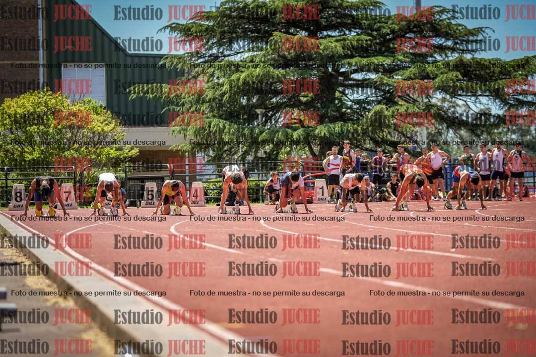 Fotos de los 100 m llanos de varones