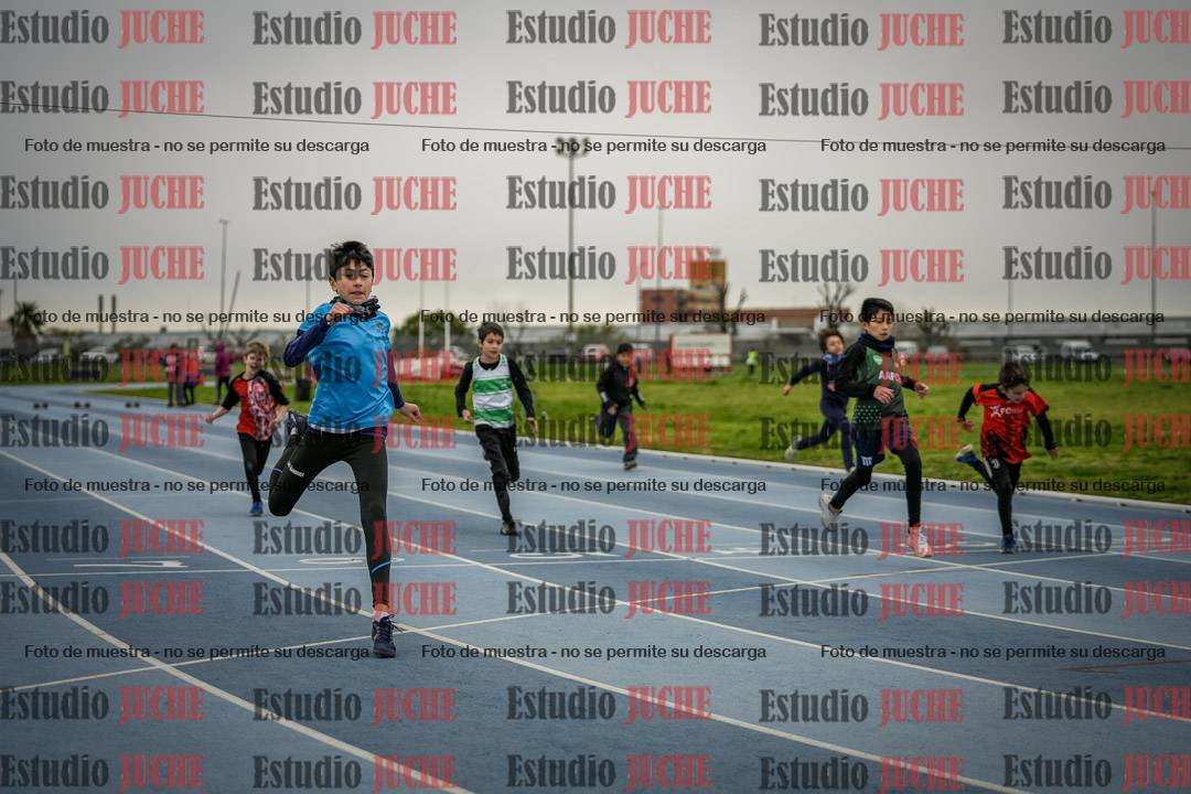 Fotos de los 50 m llanos de varones - U12