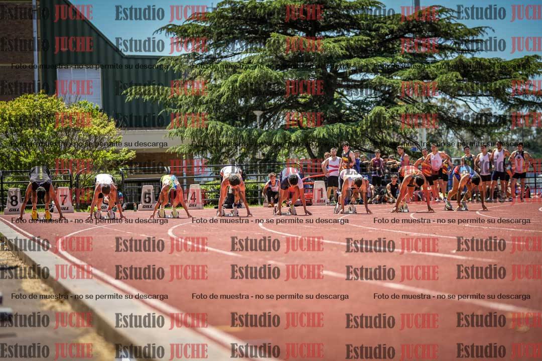 Fotos de los 100 m llanos de varones